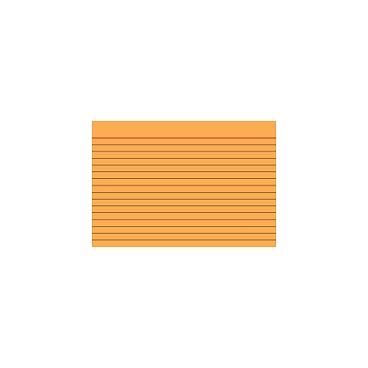 Карточки для картотеки Brunnen, линейка, 190 гр/м2, А7, 100 штук Оранжевый - 2